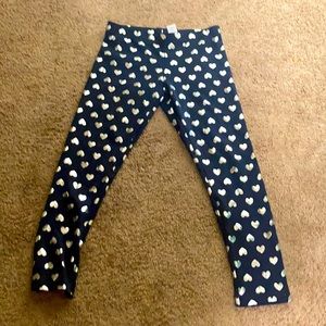 Navy blue heart leggings ❤️